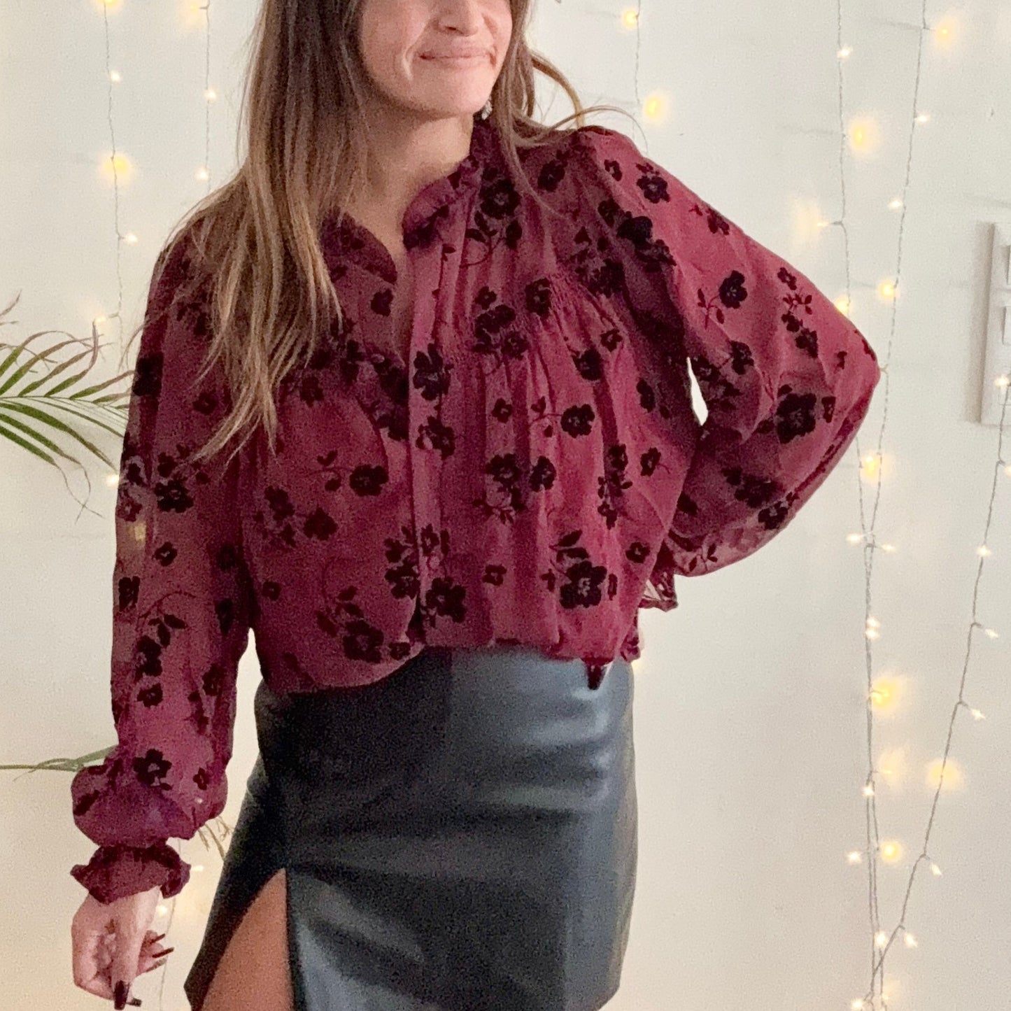 Chemise MARGOT Bordeaux