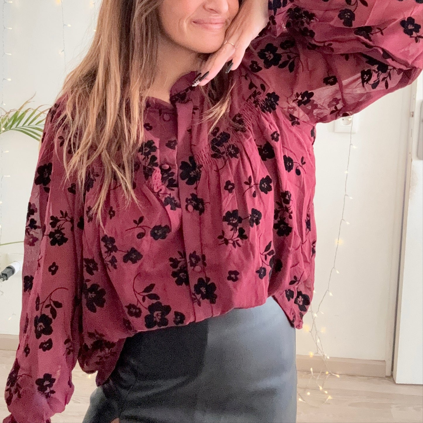 Chemise MARGOT Bordeaux