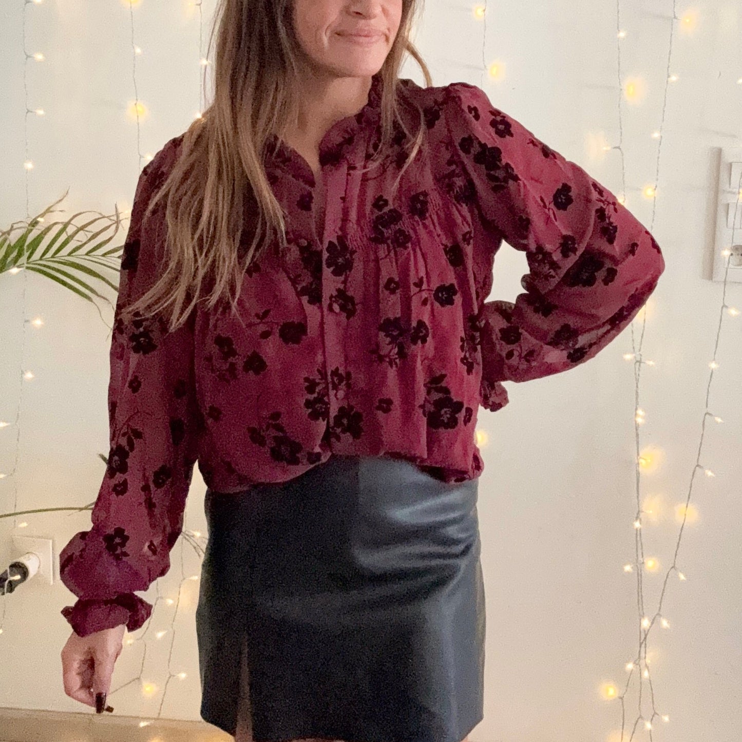 Chemise MARGOT Bordeaux