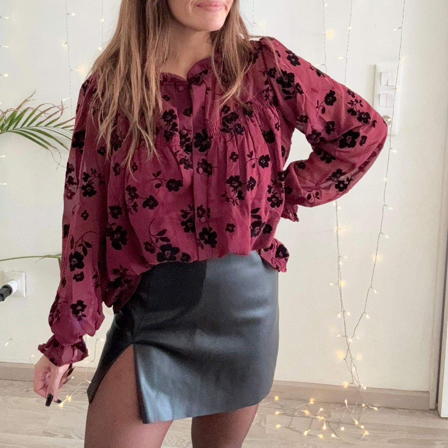 Chemise MARGOT Bordeaux
