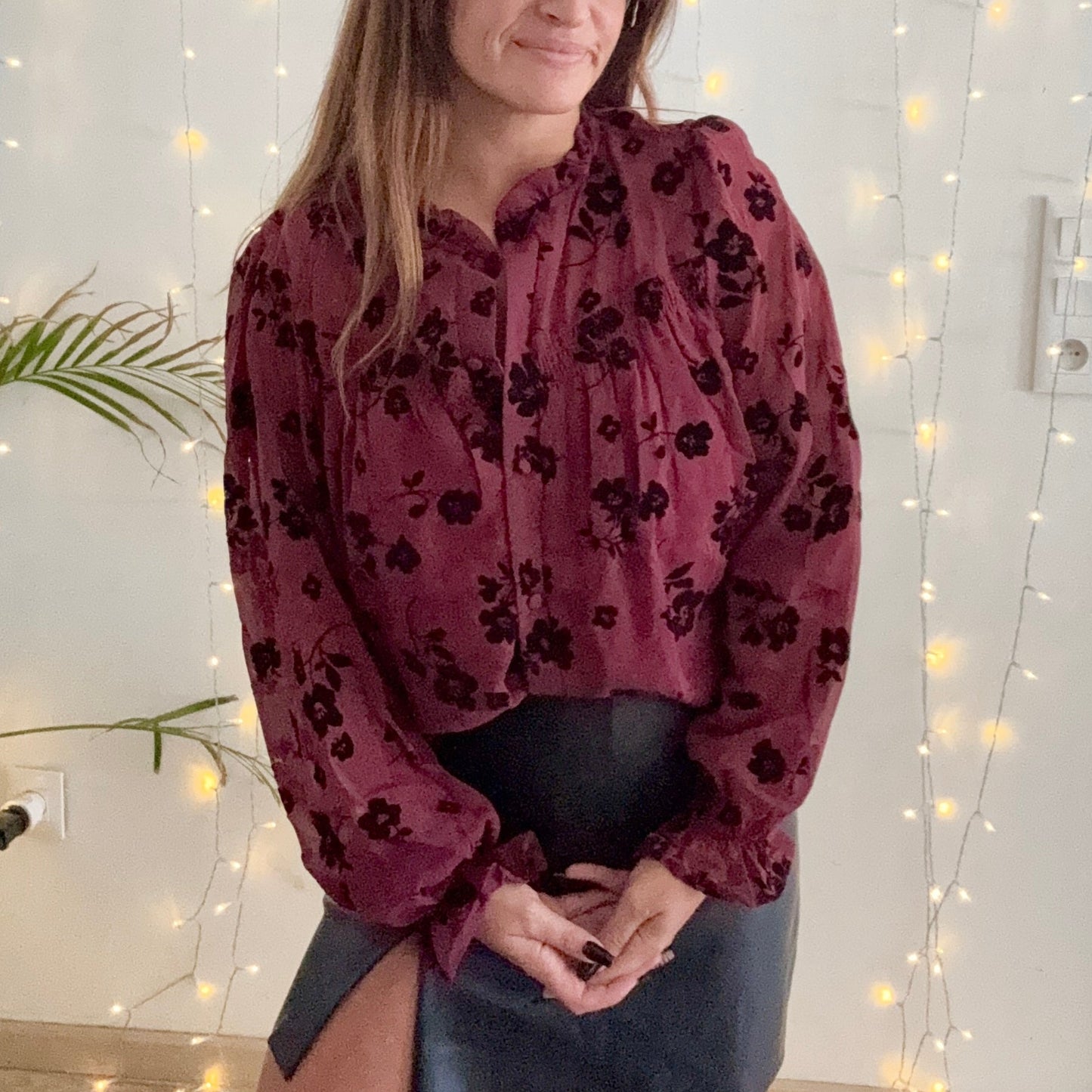 Chemise MARGOT Bordeaux