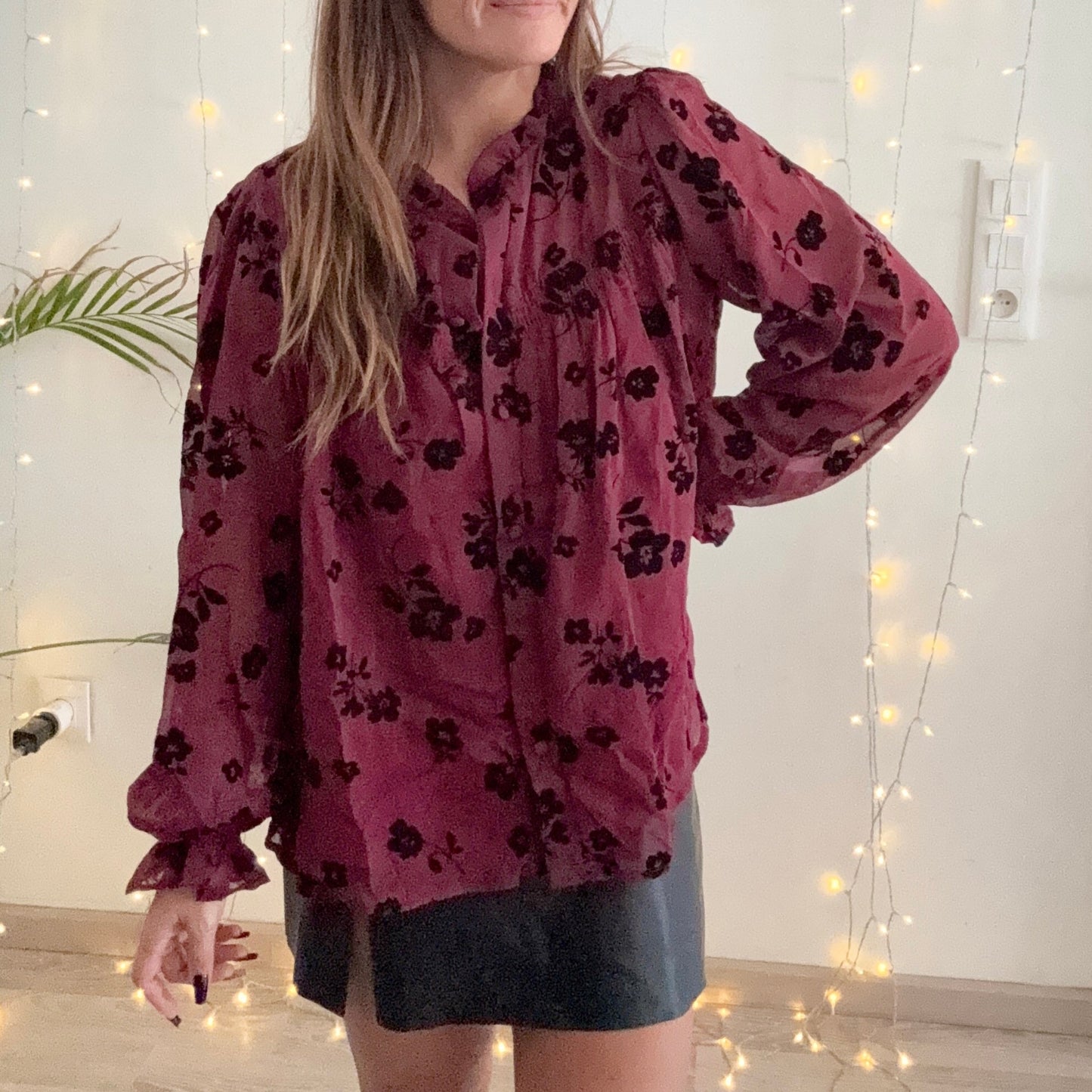 Chemise MARGOT Bordeaux