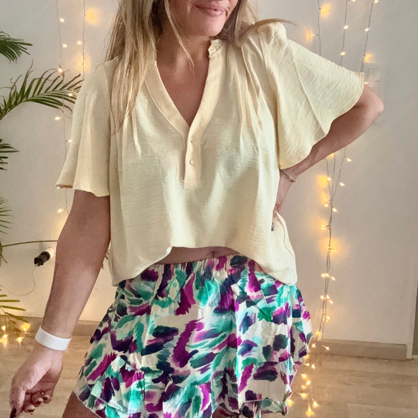 Jupe Short OLYME FUSHIA