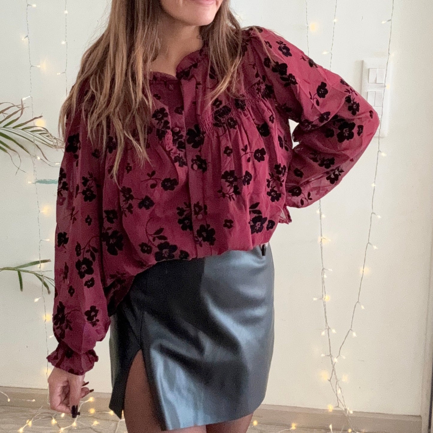 Chemise MARGOT Bordeaux