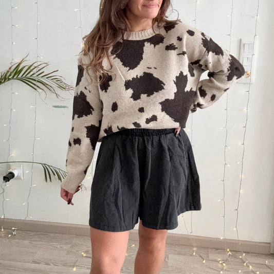 Jupe short IVA BLACK