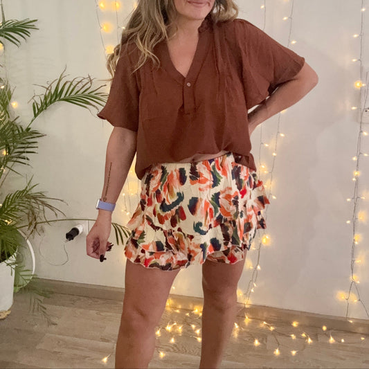 Jupe Short OLYMPE ORANGE