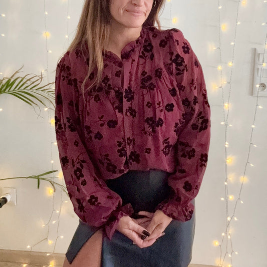 Chemise MARGOT Bordeaux