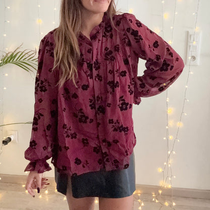Chemise MARGOT Bordeaux