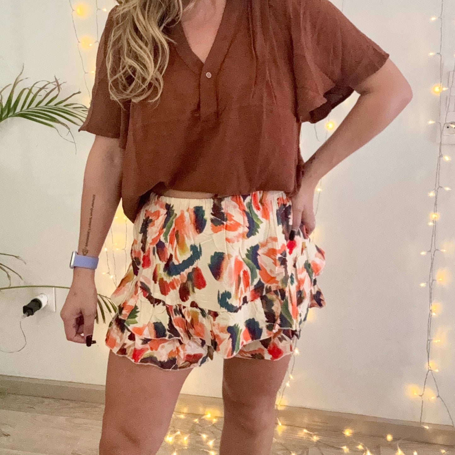 Jupe Short OLYMPE ORANGE