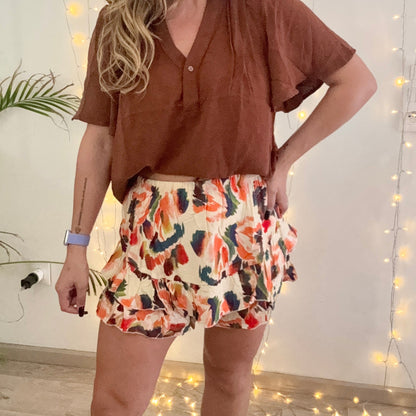 Jupe Short OLYMPE ORANGE