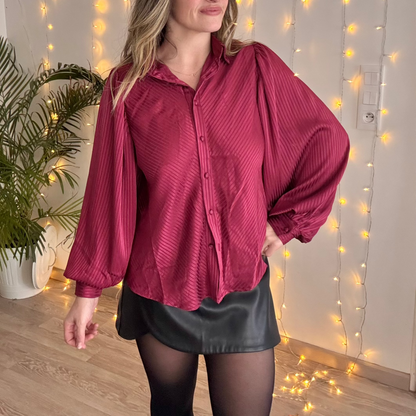 CHEMISE KIARA Bordeaux