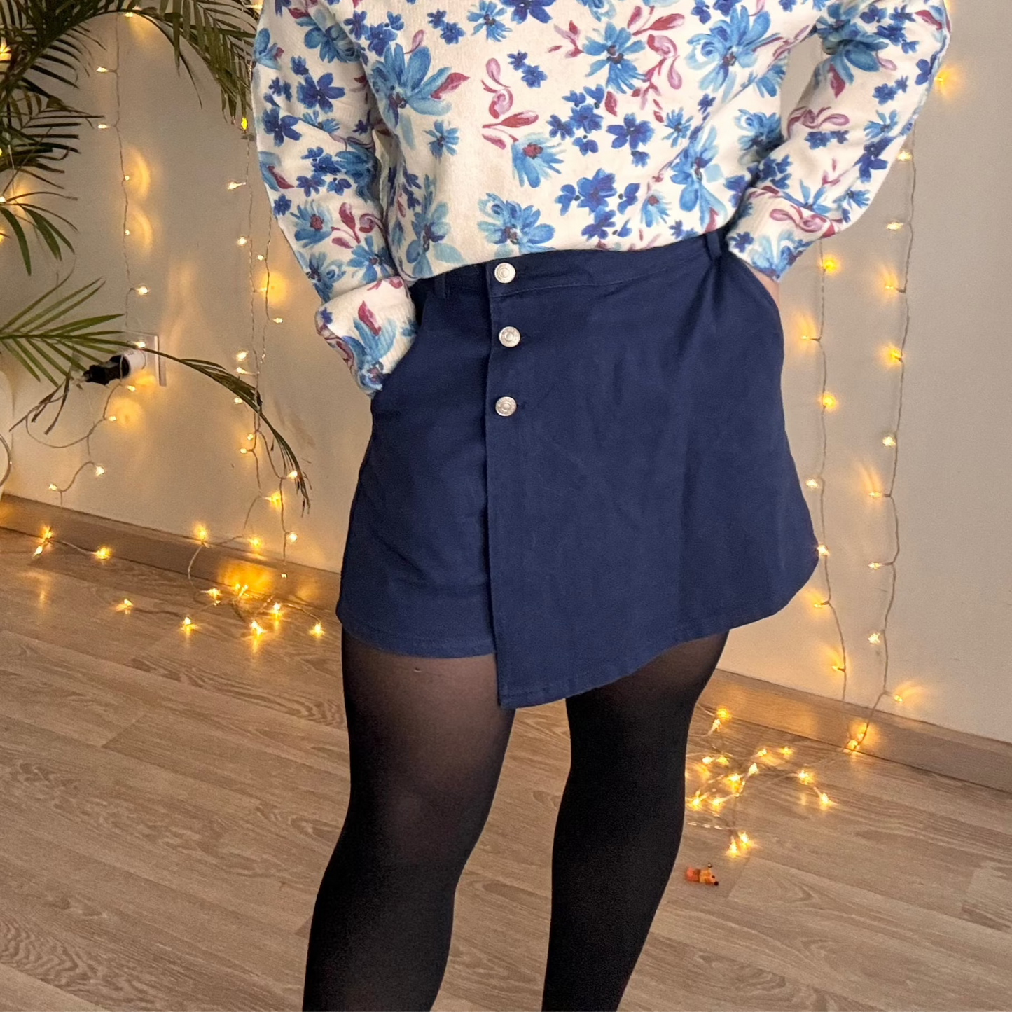 Jupe short Bleu marine