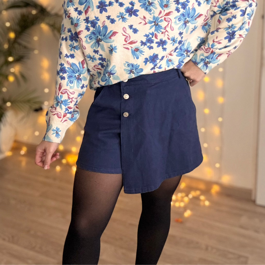 Jupe short Bleu marine