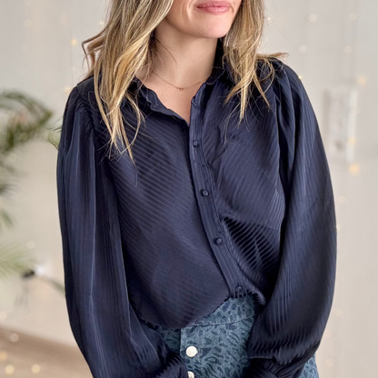 Chemise KIARA Bleu Marine