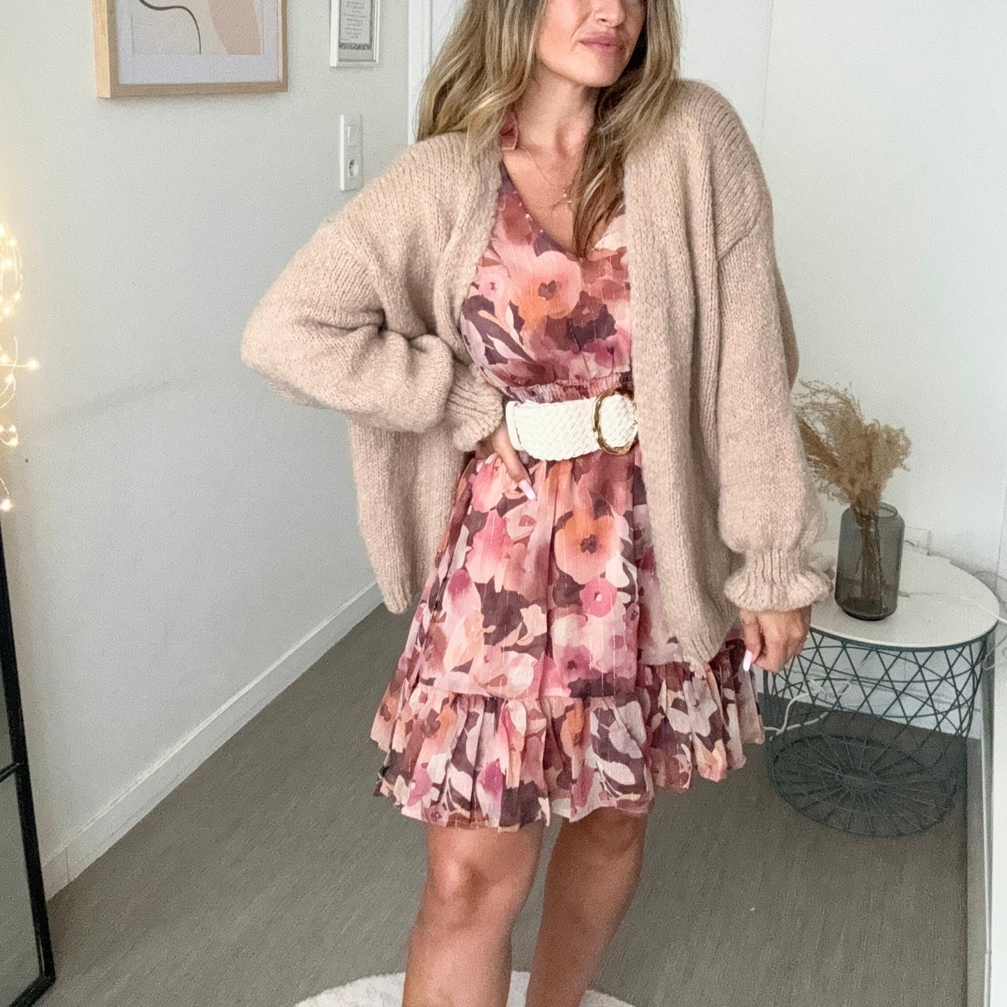 Gilet écru CAMILLE